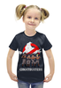 Заказать детскую футболку в Москве. Футболка с полной запечаткой для девочек Охотники за привидениями  от ПРИНТЫ ПЕЧАТЬ  - готовые дизайны и нанесение принтов.