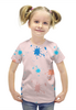 Заказать детскую футболку в Москве. Футболка с полной запечаткой для девочек Пятна краски от Inna Kirichenko - готовые дизайны и нанесение принтов.