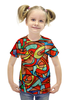 Заказать детскую футболку в Москве. Футболка с полной запечаткой для девочек VM-MV[=] от Vadim Koval - готовые дизайны и нанесение принтов.