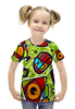 Заказать детскую футболку в Москве. Футболка с полной запечаткой для девочек Минимализм от THE_NISE  - готовые дизайны и нанесение принтов.