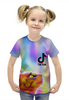 Заказать детскую футболку в Москве. Футболка с полной запечаткой для девочек TIK TOK (Tik Tok video) от weeert - готовые дизайны и нанесение принтов.