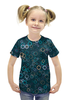 Заказать детскую футболку в Москве. Футболка с полной запечаткой для девочек Круги от valezar - готовые дизайны и нанесение принтов.