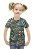 Заказать детскую футболку в Москве. Футболка с полной запечаткой для девочек  Моряк от THE_NISE  - готовые дизайны и нанесение принтов.