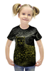 Заказать детскую футболку в Москве. Футболка с полной запечаткой для девочек Гепард от hontor - готовые дизайны и нанесение принтов.