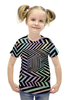 Заказать детскую футболку в Москве. Футболка с полной запечаткой для девочек ИЛЛЮЗИЯ от CoolDesign - готовые дизайны и нанесение принтов.