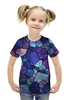 Заказать детскую футболку в Москве. Футболка с полной запечаткой для девочек Abstract Cubes от Ваня Клименко - готовые дизайны и нанесение принтов.
