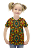 Заказать детскую футболку в Москве. Футболка с полной запечаткой для девочек Цветная мозаика от THE_NISE  - готовые дизайны и нанесение принтов.