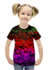 Заказать детскую футболку в Москве. Футболка с полной запечаткой для девочек Сверкающий от THE_NISE  - готовые дизайны и нанесение принтов.