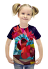 Заказать детскую футболку в Москве. Футболка с полной запечаткой для девочек hotline miami от DenTen - готовые дизайны и нанесение принтов.