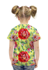 Заказать детскую футболку в Москве. Футболка с полной запечаткой для девочек сад цветов от THE_NISE  - готовые дизайны и нанесение принтов.
