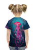 Заказать детскую футболку в Москве. Футболка с полной запечаткой для девочек Королева медуз от Дана Столыпина - готовые дизайны и нанесение принтов.