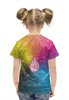 Заказать детскую футболку в Москве. Футболка с полной запечаткой для девочек Капля на фоне АПВ 4.1.27 от Валерий Психовирусофф - готовые дизайны и нанесение принтов.