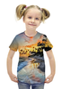 Заказать детскую футболку в Москве. Футболка с полной запечаткой для девочек Остров от THE_NISE  - готовые дизайны и нанесение принтов.