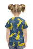 Заказать детскую футболку в Москве. Футболка с полной запечаткой для девочек SUNNY BUNNIES от ELENA ZHARINOVA - готовые дизайны и нанесение принтов.