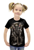 Заказать детскую футболку в Москве. Футболка с полной запечаткой для девочек Gipsy King от madw - готовые дизайны и нанесение принтов.
