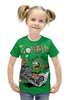Заказать детскую футболку в Москве. Футболка с полной запечаткой для девочек Zombie  от ПРИНТЫ ПЕЧАТЬ  - готовые дизайны и нанесение принтов.