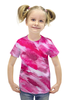 Заказать детскую футболку в Москве. Футболка с полной запечаткой для девочек Акварелька от go6a - готовые дизайны и нанесение принтов.