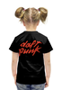 Заказать детскую футболку в Москве. Футболка с полной запечаткой для девочек Daft punk от galaxy secret - готовые дизайны и нанесение принтов.