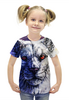 Заказать детскую футболку в Москве. Футболка с полной запечаткой для девочек Дикий Хищник от  PRO_DESIGN - готовые дизайны и нанесение принтов.
