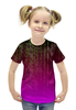 Заказать детскую футболку в Москве. Футболка с полной запечаткой для девочек Матрица от THE_NISE  - готовые дизайны и нанесение принтов.