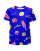 Заказать детскую футболку в Москве. Футболка с полной запечаткой для девочек сладости от THE_NISE  - готовые дизайны и нанесение принтов.