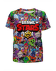 Заказать детскую футболку в Москве. Футболка с полной запечаткой для девочек BRAWL STARS от geekbox - готовые дизайны и нанесение принтов.