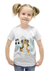 Заказать детскую футболку в Москве. Футболка с полной запечаткой для девочек Тигрёнок от Виктор Гришин - готовые дизайны и нанесение принтов.