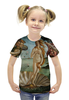 Заказать детскую футболку в Москве. Футболка с полной запечаткой для девочек Рождение Венеры от Y L - готовые дизайны и нанесение принтов.
