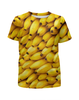 Заказать детскую футболку в Москве. Футболка с полной запечаткой для девочек Бананы 3D от Newprints - готовые дизайны и нанесение принтов.