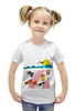 Заказать детскую футболку в Москве. Футболка с полной запечаткой для девочек Отпуск от Orlovaexhibition - готовые дизайны и нанесение принтов.