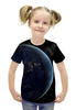 Заказать детскую футболку в Москве. Футболка с полной запечаткой для девочек World от Seo - готовые дизайны и нанесение принтов.