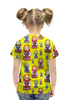 Заказать детскую футболку в Москве. Футболка с полной запечаткой для девочек Матрёшки от nadegda - готовые дизайны и нанесение принтов.
