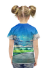 Заказать детскую футболку в Москве. Футболка с полной запечаткой для девочек Бесконечное лето от qwee12 - готовые дизайны и нанесение принтов.