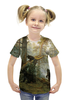 Заказать детскую футболку в Москве. Футболка с полной запечаткой для девочек Картины от AstArt - готовые дизайны и нанесение принтов.