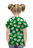 Заказать детскую футболку в Москве. Футболка с полной запечаткой для девочек Салат от IrinkaArt  - готовые дизайны и нанесение принтов.