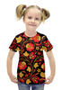 Заказать детскую футболку в Москве. Футболка с полной запечаткой для девочек Русь   от CoolDesign - готовые дизайны и нанесение принтов.