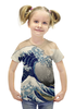 Заказать детскую футболку в Москве. Футболка с полной запечаткой для девочек Большая волна от Виктор Гришин - готовые дизайны и нанесение принтов.