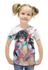 Заказать детскую футболку в Москве. Футболка с полной запечаткой для девочек аниме от ШИНОБИ - готовые дизайны и нанесение принтов.