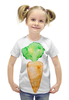 Заказать детскую футболку в Москве. Футболка с полной запечаткой для девочек Моркрвка от anomalica - готовые дизайны и нанесение принтов.