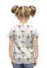Заказать детскую футболку в Москве. Футболка с полной запечаткой для девочек орхидея лист и колючка от okonit - готовые дизайны и нанесение принтов.