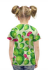 Заказать детскую футболку в Москве. Футболка с полной запечаткой для девочек Кактусы в цвету от IrinkaArt  - готовые дизайны и нанесение принтов.