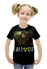 Заказать детскую футболку в Москве. Футболка с полной запечаткой для девочек Fallout game от Leichenwagen - готовые дизайны и нанесение принтов.