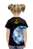 Заказать детскую футболку в Москве. Футболка с полной запечаткой для девочек Наш Мир от The Spaceway  - готовые дизайны и нанесение принтов.
