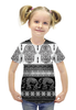 Заказать детскую футболку в Москве. Футболка с полной запечаткой для девочек Индия от THE_NISE  - готовые дизайны и нанесение принтов.