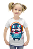 Заказать детскую футболку в Москве. Футболка с полной запечаткой для девочек Суперзвезда от ANDREI M - готовые дизайны и нанесение принтов.