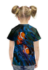 Заказать детскую футболку в Москве. Футболка с полной запечаткой для девочек Семейка Клоунфиш от Оксана Музыка - готовые дизайны и нанесение принтов.