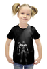 Заказать детскую футболку в Москве. Футболка с полной запечаткой для девочек Крид и Рокки от skynatural - готовые дизайны и нанесение принтов.