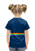 Заказать детскую футболку в Москве. Футболка с полной запечаткой для девочек Nyan Cat от karbafoss - готовые дизайны и нанесение принтов.