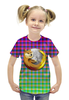 Заказать детскую футболку в Москве. Футболка с полной запечаткой для девочек DOGE FIREFOX от Jimmy Flash - готовые дизайны и нанесение принтов.