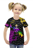 Заказать детскую футболку в Москве. Футболка с полной запечаткой для девочек Brawl Stars от THE_NISE  - готовые дизайны и нанесение принтов.